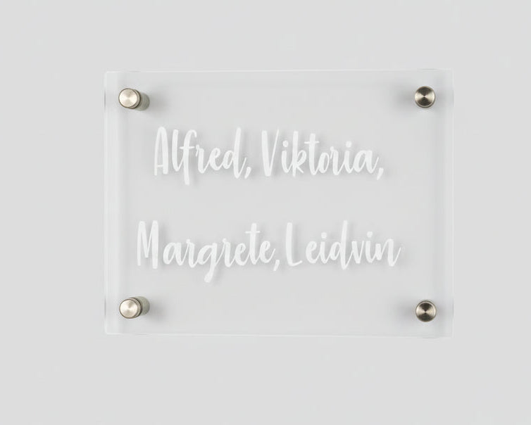 Standard Dørskilt 15 x 20 cm