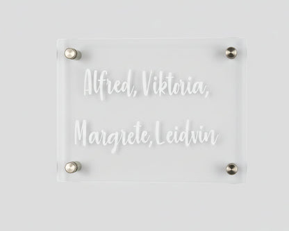 Standard Dørskilt 15 x 20 cm