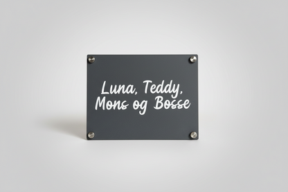 Standard Dørskilt 15 x 20 cm